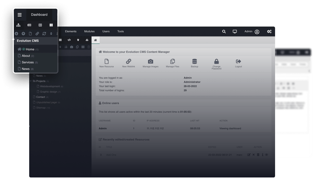 Evolution CMS